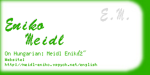 eniko meidl business card